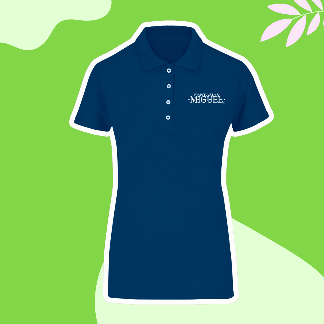 Playera Polo Azul Marino Dama