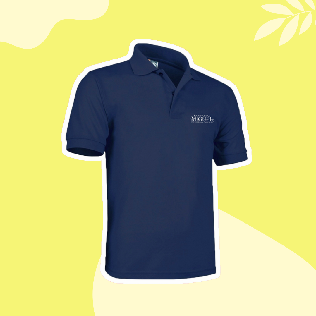 Playera Polo Hombre Azul Marino