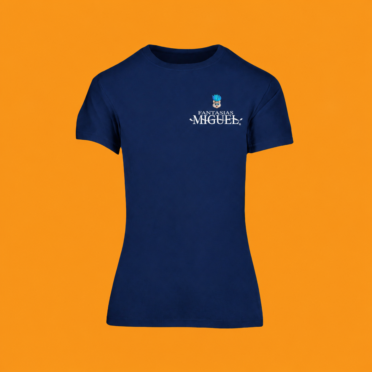 Playera Dama cuello redondo Azul