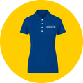 Playera Polo Azul Marino Dama