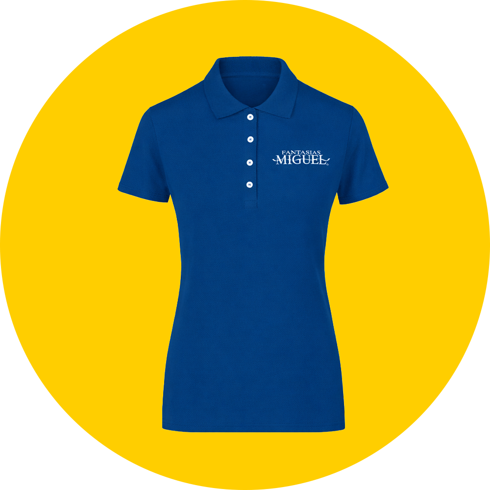 Playera Polo Azul Marino Dama