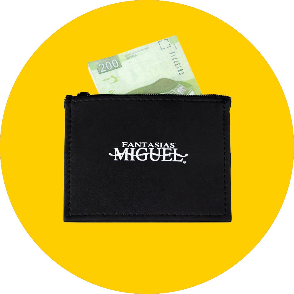 Tarjetero con cierre